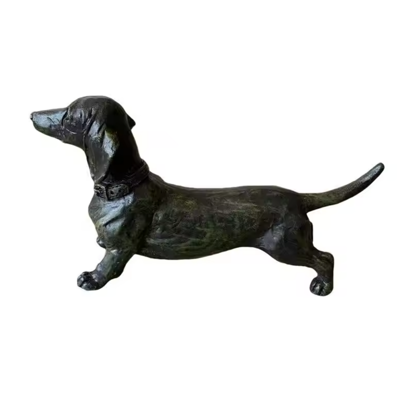 Vintage Bronze Dachshund Statue